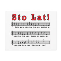 Sto Lat! Song Post Card