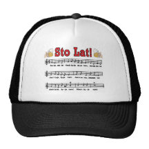 Sto Lat! Song With Beer Mugs Mesh Hat