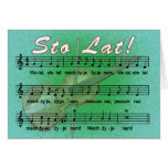 Sto Lat Song With Fiddle Card