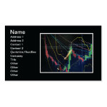 Stock market business card template