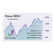 Stock market Business Card template