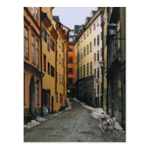 Stockholm Street Postcard