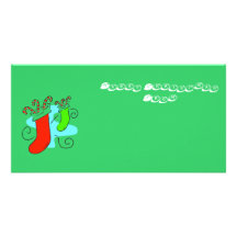 stockings photo card