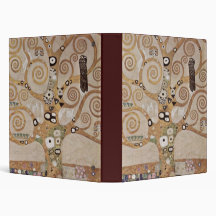 Stoclet Fries Tree Of Life Vinyl Binder