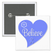 Stomach Cancer Believe Heart Pin
