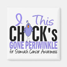 Stomach Cancer Chick Gone Periwinkle Magnet