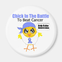 Stomach Cancer Chick In the Battle to Beat Cancer Refrigerator Magnet