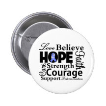 Stomach Cancer Collage of Hope Button