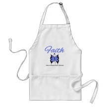Stomach Cancer Faith Butterfly Ribbon Apron