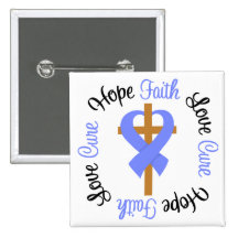 Stomach Cancer Faith Hope Love Cross Pins