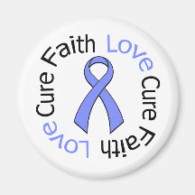 Stomach Cancer Faith Love Cure Fridge Magnets