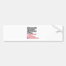 Stomach Cancer Fighter Quiz Bumper Stickers