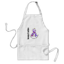Stomach Cancer Flower Ribbon 3 Aprons