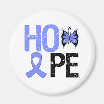 Stomach Cancer Hope Awareness Refrigerator Magnets