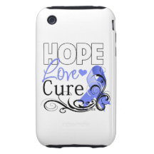 Stomach Cancer Hope Love Cure Tough iPhone 3 Cases