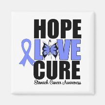 Stomach Cancer Hope Love Cure Fridge Magnet