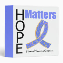 Stomach Cancer Hope Matters Jewelled Ribbon Binder