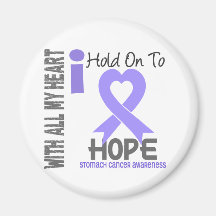 Stomach Cancer I Hold On To Hope Refrigerator Magnets