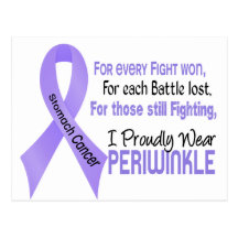 Stomach Cancer I Proudly Wear Periwinkle 1 Post Card