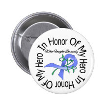Stomach Cancer In Honour Of My Hero Pinback Button