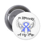 Stomach Cancer In Memory of My Hero Buttons