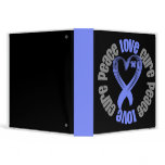 Stomach Cancer Peace Love Cure Binder