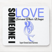 Stomach Cancer Someone I Love Earned Their Wings Mouse Pad