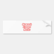 Stomach Cancer Sucks Bumper Sticker