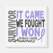 Stomach Cancer Survivor It Came We Fought I Won Refrigerator Magnets
