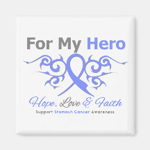 Stomach Cancer Tribal Ribbon Hero Refrigerator Magnet
