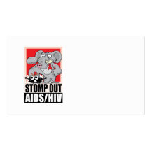 Stomp Out AIDS/HIV Business Card Templates