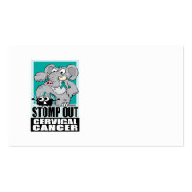 Stomp Out Cervical Cancer Business Cards