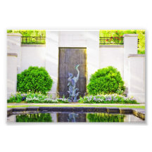 Stone Bird in the Bushes Art Photo