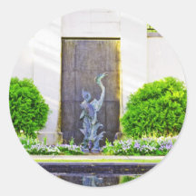 Stone Bird in the Bushes Stickers