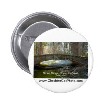 Stone Bridge Yosemite Creek April Torrent Products Pinback Button