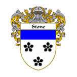 Stone Coat of Arms/Family Crest (Mantled) t-shirts