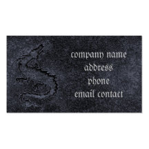 stone dragon fantasy art business card template