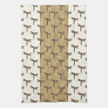 Stone Dragonfly Kitchen Towels