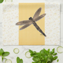 Stone Dragonfly Kitchen Towels