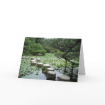 Stone path Heian Jingu Temple Garden, Kyoto Japan Greeting Card