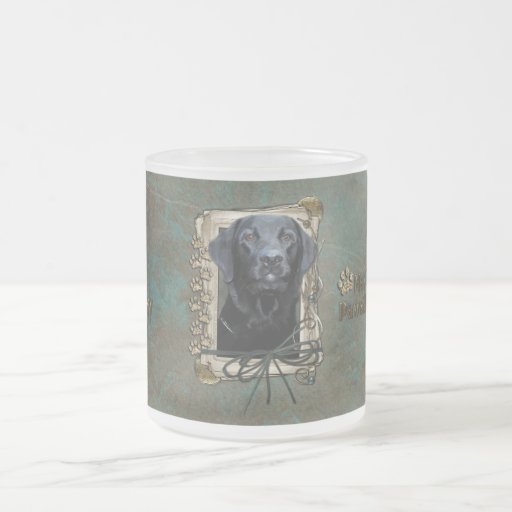 Stone_Paws_Labrador_Black Mug
