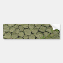 Stone Rockwall Texture Background Bumper Stickers