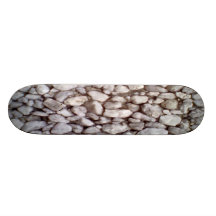 Stone wall skateboard deck