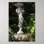 stone woman and vase poster