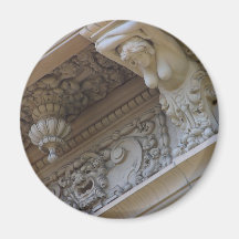 Stone Work On Building Refrigerator Magnet