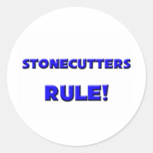 Stonecutters Rule! Round Stickers