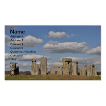 Stonehenge 14 business card template