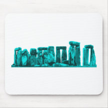 Stonehenge Cyan The MUSEUM Zazzle Gifts Mousepad