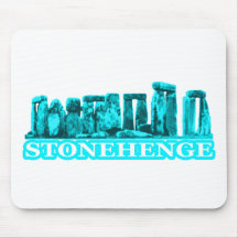 Stonehenge Cyan transp The MUSEUM Zazzle Gifts Mousepads
