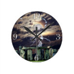 Stonehenge Mystical Druid Art History Clock